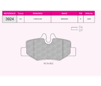 {Katagori} / BE�ER 3924--24008--MERCEDES V�TO VIANO ARKA BLT 