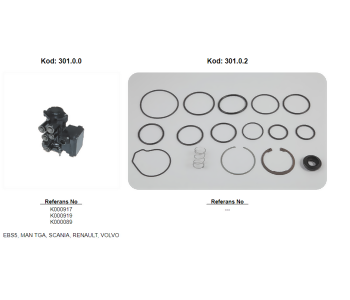 {Katagori} / EVLA 301.0.2 EBS DORSE KONTROL VALF� TAM�R TAKIMI 
