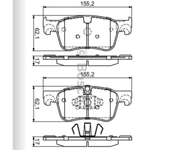 {Katagori} / BSR 4434 BALATA ON ( COMBO 19- =OPEL )( C4 PICASSO) 11580-00 182158 FDB4679 