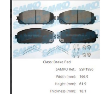 {Katagori} / SAMKO 5SP1956 BALATA ON ( CHEROKEE=JEEP=2.2 CRD=14- ) 182177 FDB4882 11613-00 